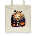 thumbnail image 2 of Happy Halloween Vampire Cavalier King Charles Spaniel BOO with Pumpkins Fun and Spooky Canvas Tote Bag Dog Lover Gifts Reusable Shopping Grocery Bag - 00018, 2 of 5