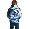 thumbnail image 2 of Youth Rare Greninja Hoodies 3D Print Pullover Hooded Sweatshirt With Pocket For Boys Girls Teen X-Large, 2 of 8