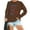 Coffee, variant on WILLBEST hoodies Womens Daily Home Outdoor Workout Solid Long Sleeve O Neck T Shirt Top Printed Sweatshirt mae hoodie