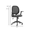 thumbnail image 4 of Serta Essential Chaise de Bureau en Maille Noire avec Base en Nylon, 4 of 6