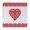 Red, variant on Coaster Intricate Heart Ribbon