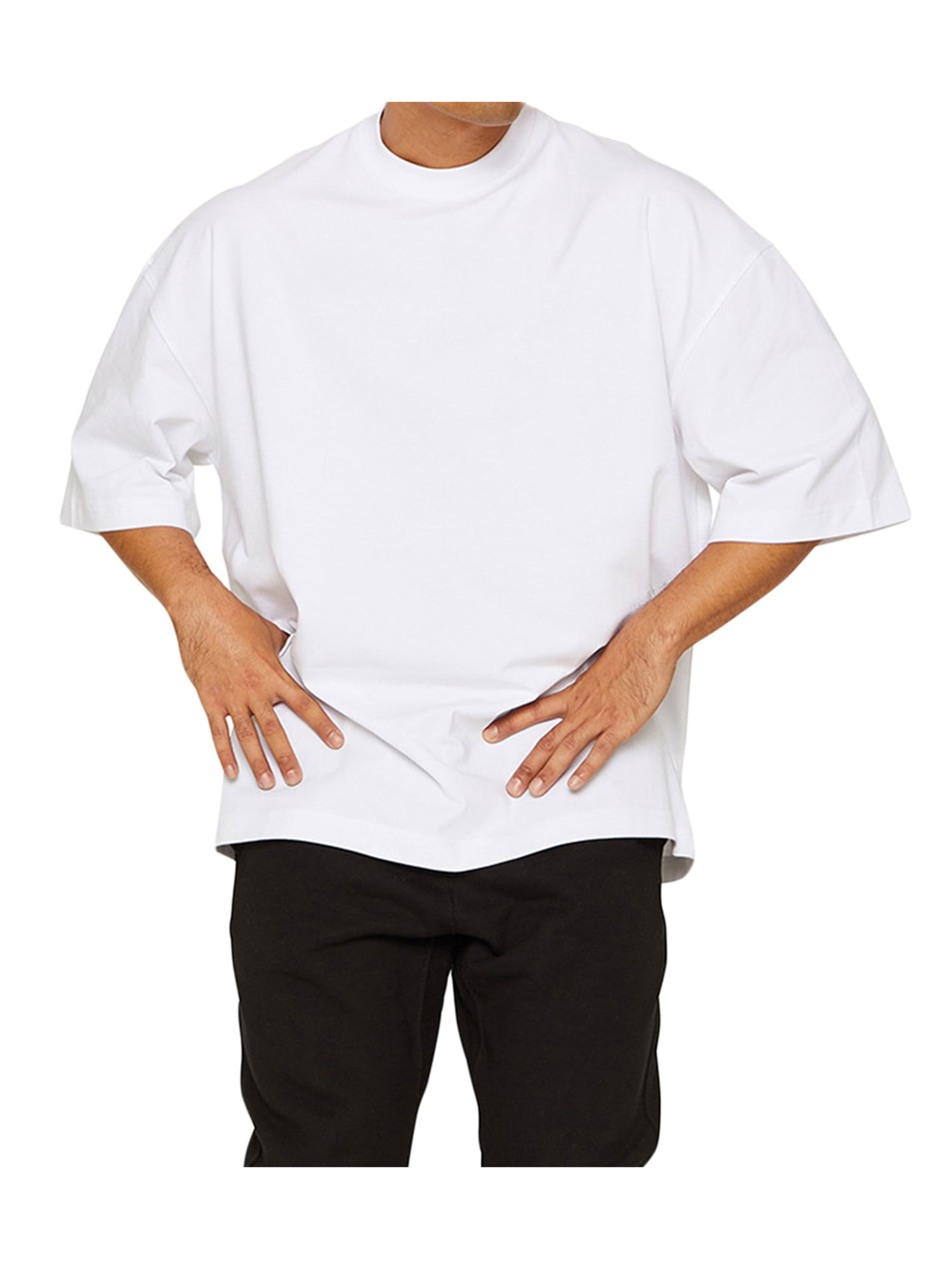 JXXIATANG Workout Shirts Short Sleeve Oversized Hipster Loose Gym Shirts Basketball Hip-hop Street Style T-shirts for Men, Men's, Size: 3XL, Black
