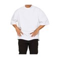 thumbnail image 5 of Liacowi Men T-shirt, Middle Sleeve Solid Color Loose Fit Gym Fitness Bodybuilding Cotton Tops Sports Workout Tee, 5 of 8
