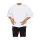 thumbnail image 5 of SAYOO Hombres Camiseta, Manga Media Color Sólido Ajuste Suelto Gimnasio Fitness Culturismo Algodón Tops Deportes Entrenamiento Camiseta SAYOO  Casual, 5 of 8