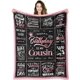 thumbnail image 1 of LHSHID Birthday Gifts for Cousin Happy Birthday Cousin Gifts Blanket Cousin's Birthday Gift Ideas Unique Birthday Gifts for Cousin Cousin Bday Gift Throw Blanket 30"x40", 1 of 6