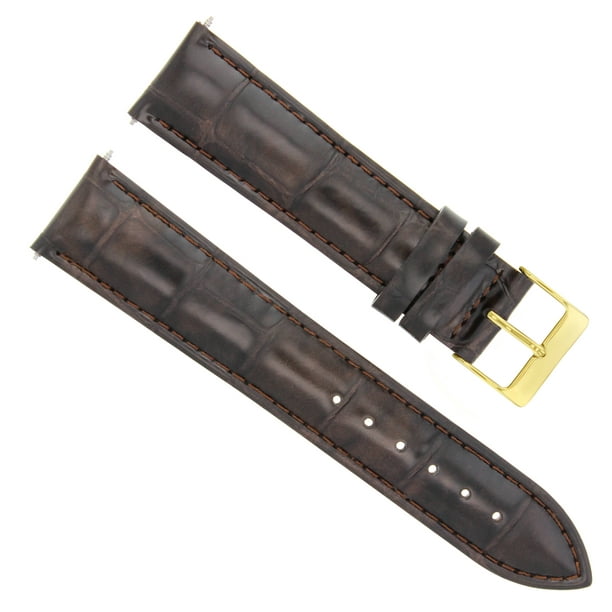 Ewatchparts 18MM LEATHER WATCH STRAP BAND FOR JAEGER LECOULTRE WATCH