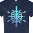 thumbnail image 4 of Inktastic Christmas Blue Ice Snowflake T-Shirt, 4 of 5