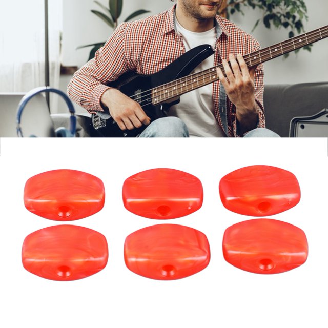 6 Uds Botones de Clavija de Afinación de Guitarra Tapas de Afinador de Plástico Duradero Botones de Afinador de Cabeza de Máquina para Guitarra Acústica ANGGREK Otros