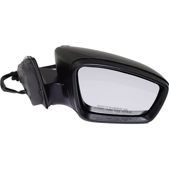 MIRROR Compatible For 2013-2016 Volkswagen Jetta Right Passenger Heated Power Glass In-housing Signal Light With memory Textured Black