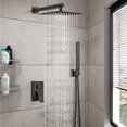 thumbnail image 3 of Juego de grifos para ducha GBBNE Rainfall con pulverizador de mano, color bronce, 3 of 9