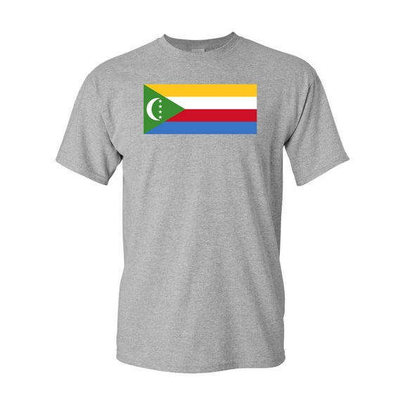 Comoros Country Flag Adult DT T-Shirt Tee