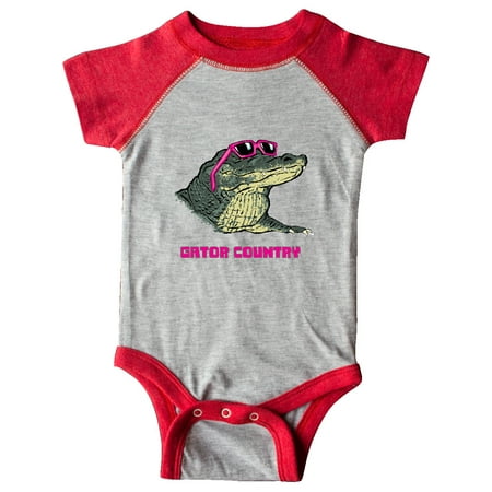 

Inktastic Gator Country Sunny Gator in Pink Sunglasses Gift Baby Boy or Baby Girl Bodysuit