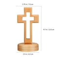 thumbnail image 3 of Christian Wooden Crosses for Craft Nativity Tabletop Standing Baptism Cross Bulk Religious Centerpiece for Church Sunday School First Communion Easter, 3 of 6