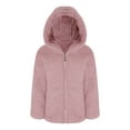 thumbnail image 4 of Aislor Kids Girls Zip Up Winter Warm Hooded Coats Fur Fleece Jacket Hoodies Sweatshirt Outwear Pink 10, 4 of 7