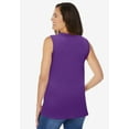 thumbnail image 2 of Woman Within Plus Size Sleeveless Polo Tunic, 2 of 5
