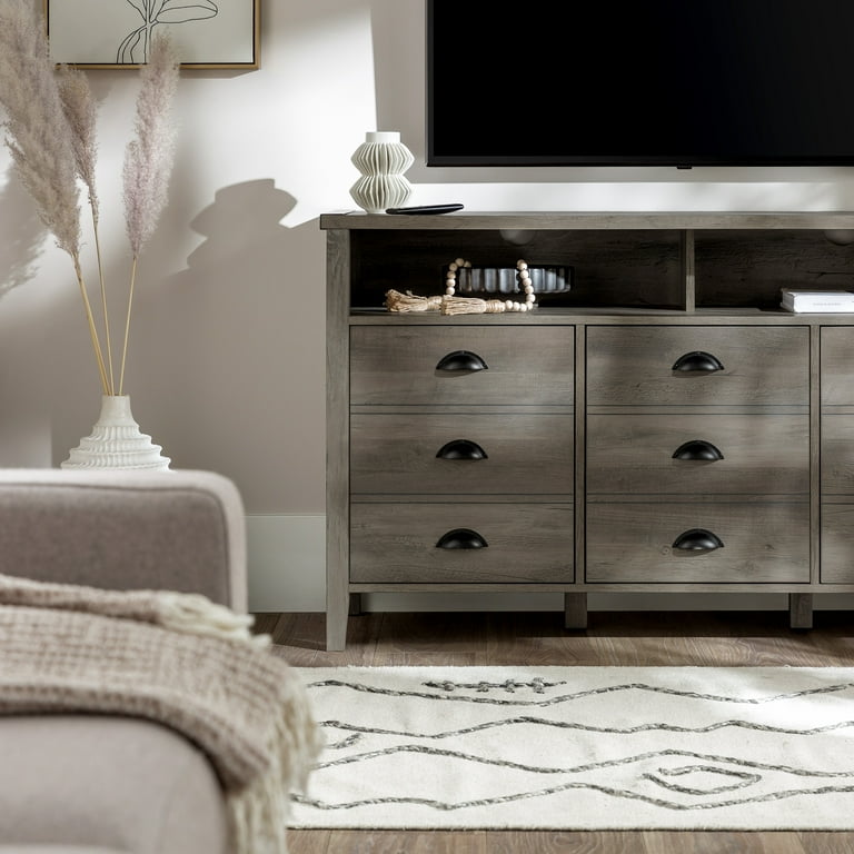 Woven Paths Farmhouse TV Stand For TVs up to 56