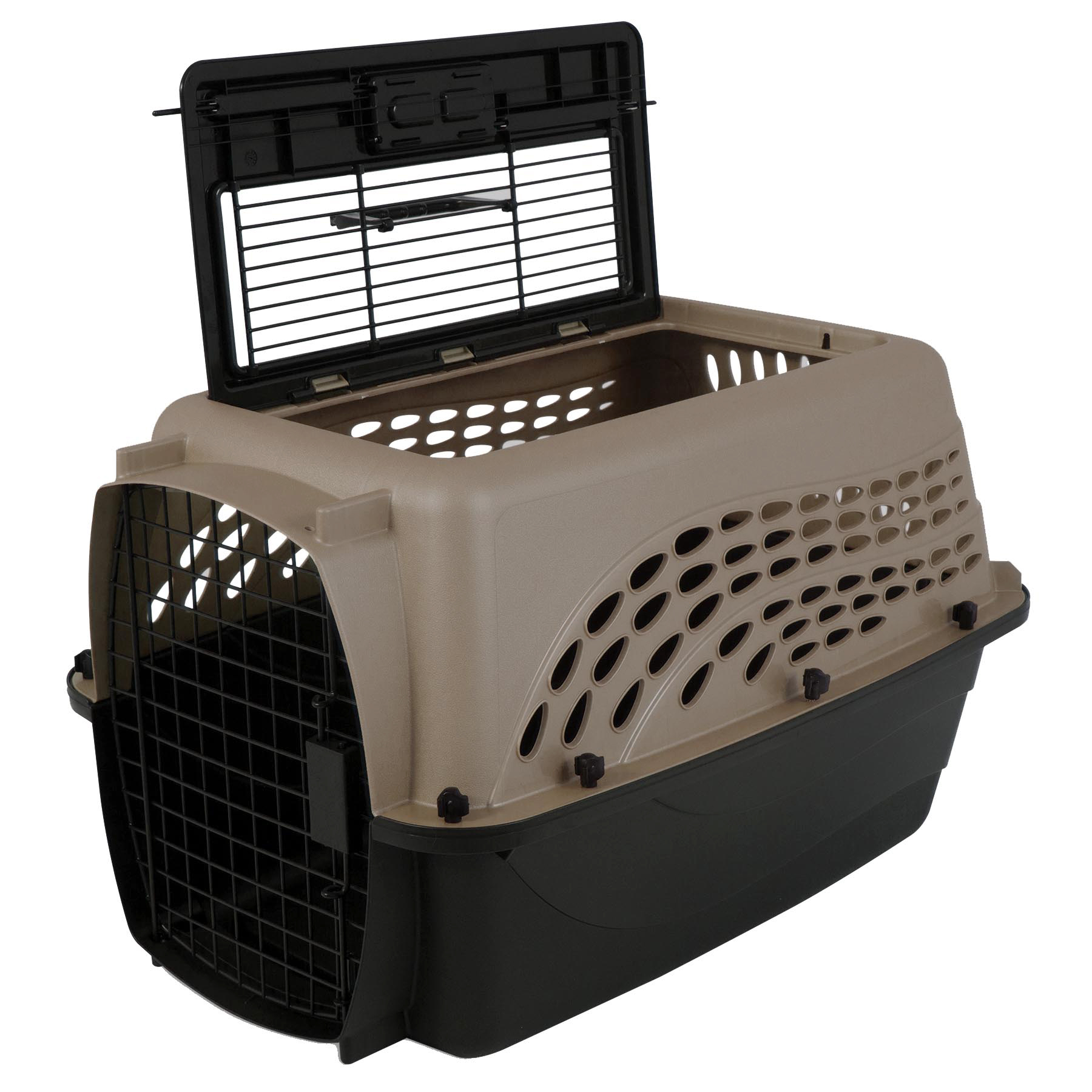 Petmate Two Door Top Load Pet Carrier, Medium, Pearl Tan, Up to 15 lbs photo 4
