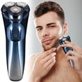 thumbnail image 1 of Linnome Men's USB Rechargeable 3D Floating Shaver for Home Travel Use Washable Beard Grooming Tool Needs, 1 of 9
