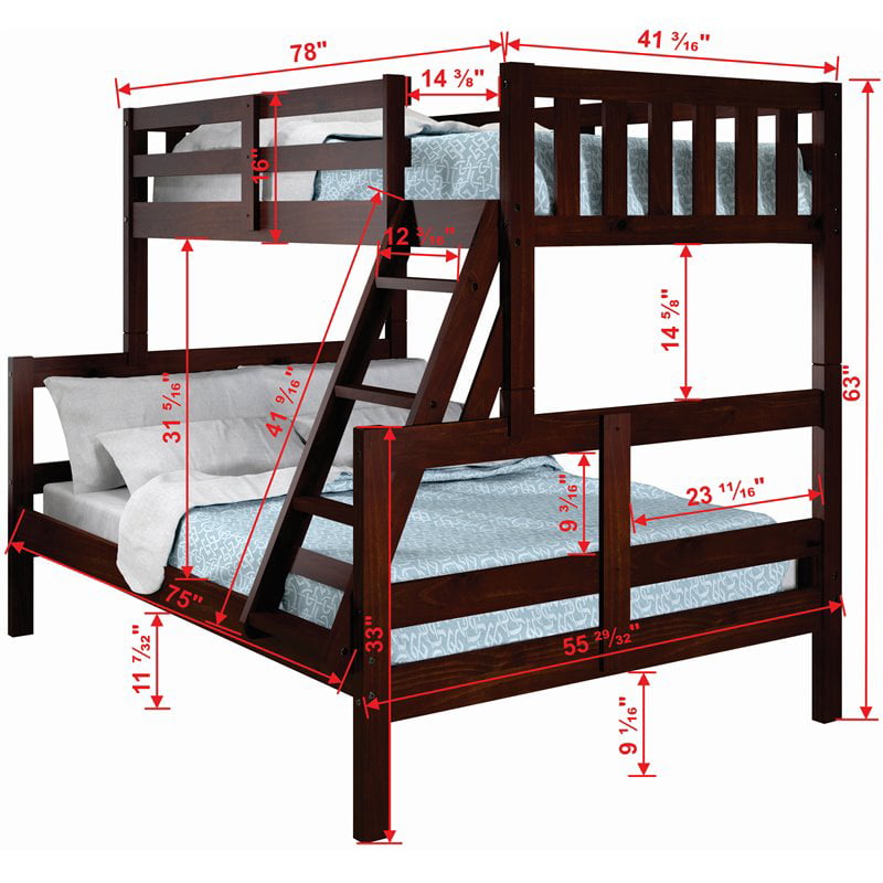 Donco Kids Austin Bunk Bed Size Twin, Craigslist San Diego Queen Bed Frame With Headboard
