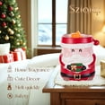 thumbnail image 4 of Sziqiqi Christmas Wax Melt Warmer Lamp: Ceramic Red Santa Claus Electric Fragrance Burner for Flameless Scented Wax, Cute Winter Home Holiday Decor Gift for Mom Baby Pet Safe Flameless Heating, 4 of 10