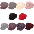 thumbnail image 4 of Women Knitted Hat Knit Visor Beanie Hats Beret Cap Warm Ski Caps For Winter, 4 of 5