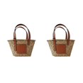 thumbnail image 1 of Minnieouse Bolsos de paja de moda y ecológicos para mujer, tamaño para moda, bolso clásico Simple para mujer Type1 NO1, 1 of 6