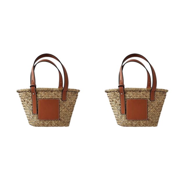 Minnieouse Bolsos de paja de moda y ecológicos para mujer, tamaño para moda, bolso clásico Simple para mujer Type1 NO1