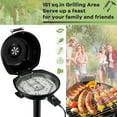 thumbnail image 3 of Patiojoy Electric BBQ Grill Portable Grill with Metal Cooking Grilling Rack Detachable Temperature Control & Removable Grease Collector Black, 3 of 10