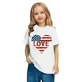 thumbnail image 6 of BRGZLK Toddler American Flag Cotton T-Shirt Kids Independence Day Patriotic Short Sleeve Tops Boys Girls Cute Round Neck Summer Top White 4-5 Years, 6 of 6