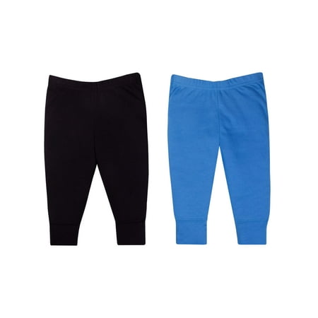 Cotton Spandex Knit Pants - Solid Knit Pants, 2-pack (Baby Boys)