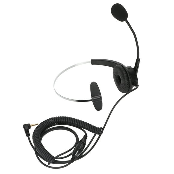 Headset,3.5mm Single Sided Business Mono Call Center Headset Customer Service Headset Exceptional Reliability