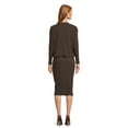 thumbnail image 4 of Time and Tru Women's Rib Knit Long Sleeve Top and Midi Skirt Set, 2-Piece , Sizes XS-XXL, 4 of 6