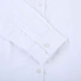 thumbnail image 4 of Bienzoe Girls School Uniform Cotton Long Sleeve Blouse Bowtie Pack White S, 4 of 12