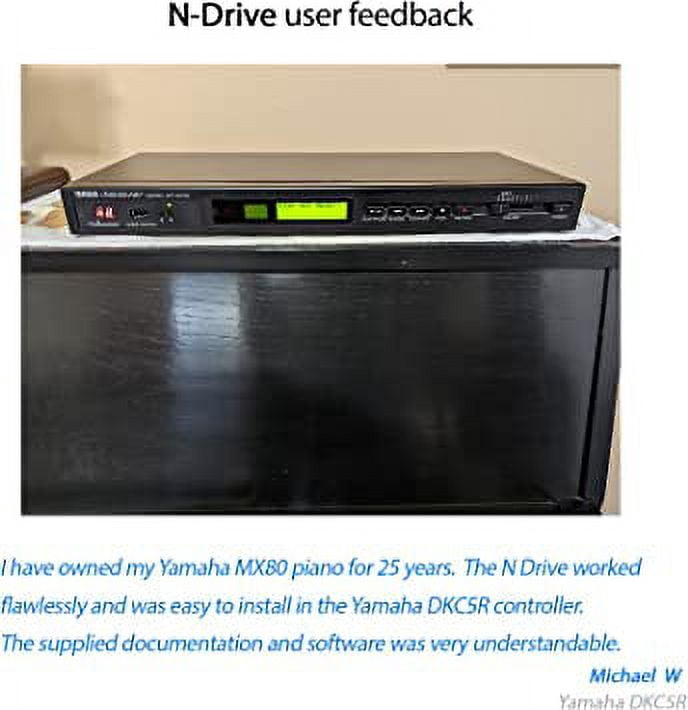 Nalbantov USB Floppy Disk Drive Emulator N-Drive 100 for Yamaha Disklavier DKC5R (Yamaha Disklavier MX80 and MX85 with DKC5R)