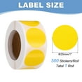 thumbnail image 2 of Uxcell Colored Dot Stickers, Color Coding Labels for Inventory and Organization Yellow, 2 of 7