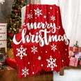 thumbnail image 4 of NWOKYZGH Christmas Snowflake Print Double-sided Blanket Comfortable and Soft Flannel Blanket Merry Christmas Red Blanket Suitable for Bedroom Sofa Christmas Decoration, 4 of 6