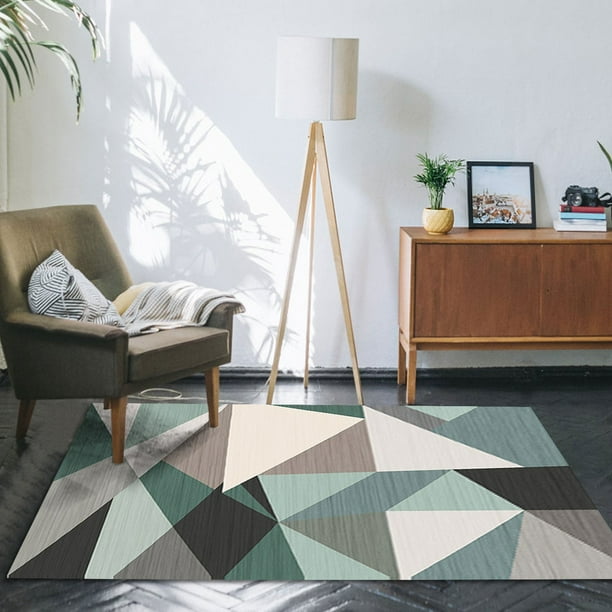 La Alfombra de La Sala de Estar Es Geométricamente Buena para Uso Doméstico, El Dormitorio Está Cubierto con Tapetes y La Alfombra de La Mesita de Noche Se Usa Como Tapete.