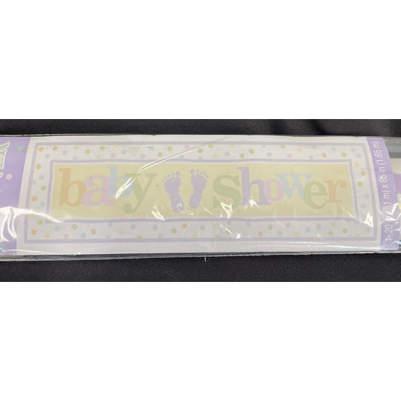 Baby Steps Giant Shower Banner 65”x20”