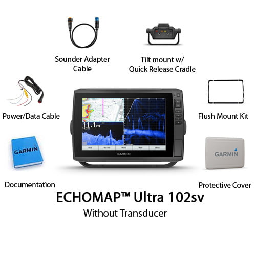 Garmin Ultra 102sv 10 Inch Touchscreen Chartplotter/Fishfinder Combo - Walmart.com