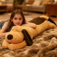 thumbnail image 4 of Gift toys 110Cm Large Stuffed Puppy Plush Toy With Long Body And Closed Eyes, Made Of Soft Comfortable Shu Velveteen Material Filled With Full Stuffing, Perfect For Sleeping Pillow Stress, 4 of 5