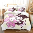 thumbnail image 5 of Sanrio Digital Printing HelloKitt Pudding Dog Cartoon Style Quilt Cover Bedding Three-piece Set Two-dimensional Home Furnishing WT, 5 of 5