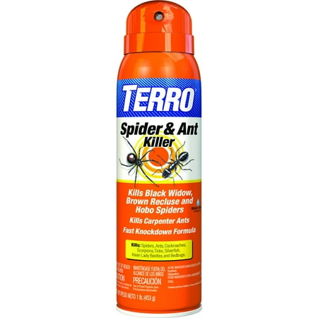 Terro Spider Killer 3 Aerosol Spray, 1 lb (Best Spider Spray For Outside)