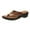 Brown, variant on BADHUD Orthopedic Sandals for Women, Women Walking Slippers with Arch Support Anti-Slip Breathable Sandal Vintage Slip On Flip Flops Sandals Women Dressy Summer Flat