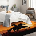 thumbnail image 4 of Cowboy Rugs for Living Room - 4x5 Rug - Cowboy Rug - Western Cowboy Area Rug - Wild West Rugs - Country Sunset Carpet, 4 of 7