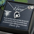 thumbnail image 2 of You Don't Go Unnoticed Healthcare Medical Worker Nurse Appreciation Forever Necklace w Message Card, 2 of 20