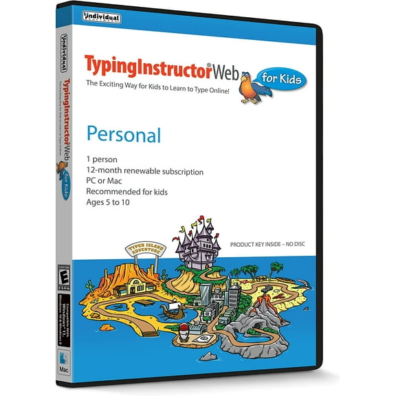 Typing Instructor for Kids Web – Online Typing Training for Kids to Learn to Type or Improve their Typing Skills – Web – PC or Mac