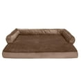 thumbnail image 4 of FurHaven Pet Products Plush & Velvet Memory Foam Comfy Couch Sofa-Style Pet Bed for Dogs & Cats - Almondine, Jumbo, 4 of 12