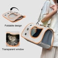 thumbnail image 4 of EGNMCR SingleShoulder Cats Carrier Portable Handheld Pet Bag For Outdoors Large Capacity Foldable Pet Backpack Cats Airline-Approved Carrier Oxford Cloth Pet Carrier, 4 of 6