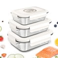 thumbnail image 1 of GENIEX Glass Vacuum Seal Containers for Food Storage (Sealer sold separately), 1 of 7