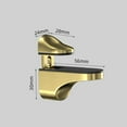 thumbnail image 4 of Fixture 2-Pack Adjustable Wood Glass Shelf Brackets Fixed Clamp Support for Wine Cabinet Bathroom Shelving(Multicolor) Rkxzt, 4 of 4